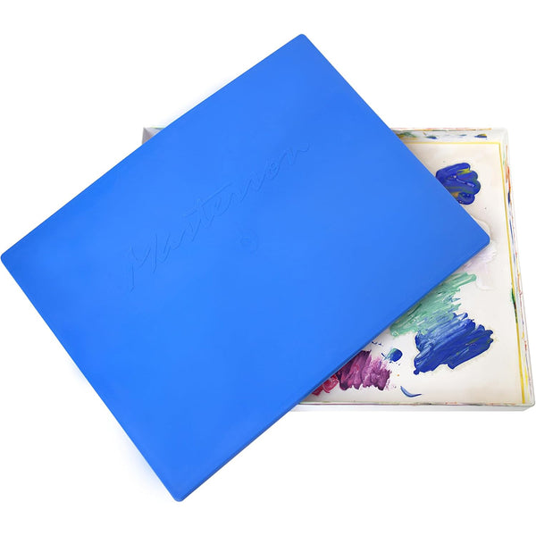 Masterson Sello de paleta para artistas, contenedor hermético de paleta de 12 x 16 pulgadas, mantiene la pintura húmeda fresca durante semanas, paleta de pintura al óleo o acrílica con tapa, sello